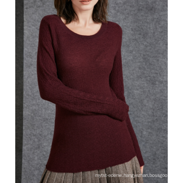 17PKCS511 2017 knit wool cashmere knitted lady sweater